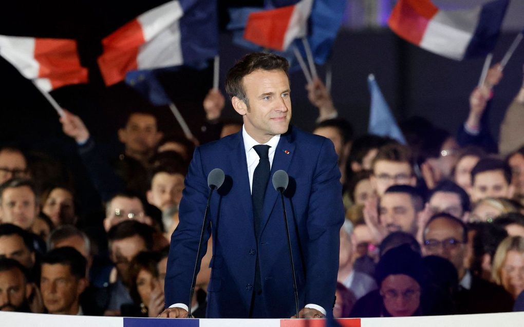 De Franse president Emmanuel Macron. beeld AFP, Ludovic Marin