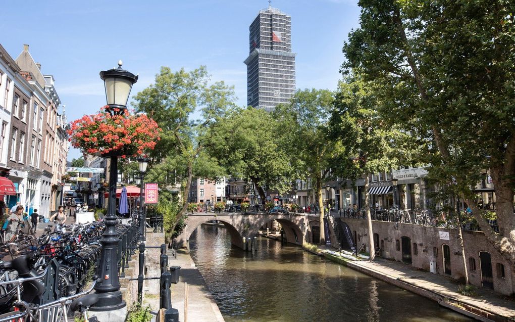 De Domtoren in de steigers. beeld RD, Anton Dommerholt