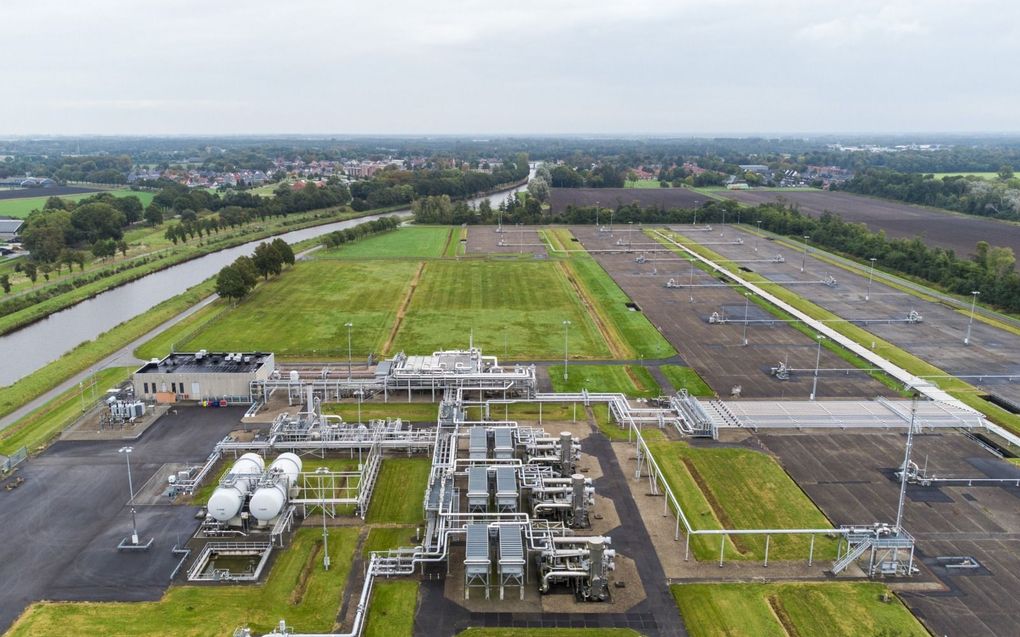 „Als de baten van de gaswinning deels neerdalen bij degenen die de nadelen ervan ondervinden, kan Noordoost-Groningen een welvarend gebied worden.” Foto: gaswinnings- en gasbehandelingslocatie van de NAM. beeld ANP, Vincent Jannink