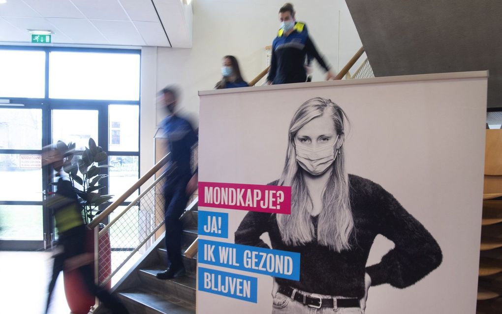 Mensen die geen mondkapje kunnen dragen, voelden zich in 2021 regelmatig gediscrimineerd. beeld ANP, Olaf Kraak