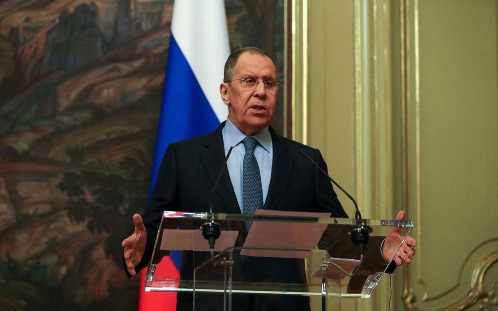 Lavrov. beeld AFP, Maxim Shipenkov