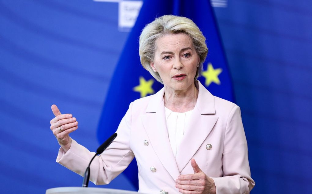 Von der Leyen. beeld EPA, Kenzo Tribouillard