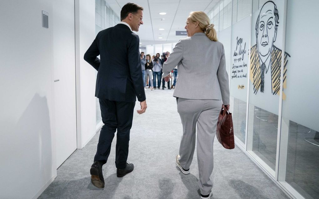 Rutte en Kaag. beeld ANP, Bart Maat