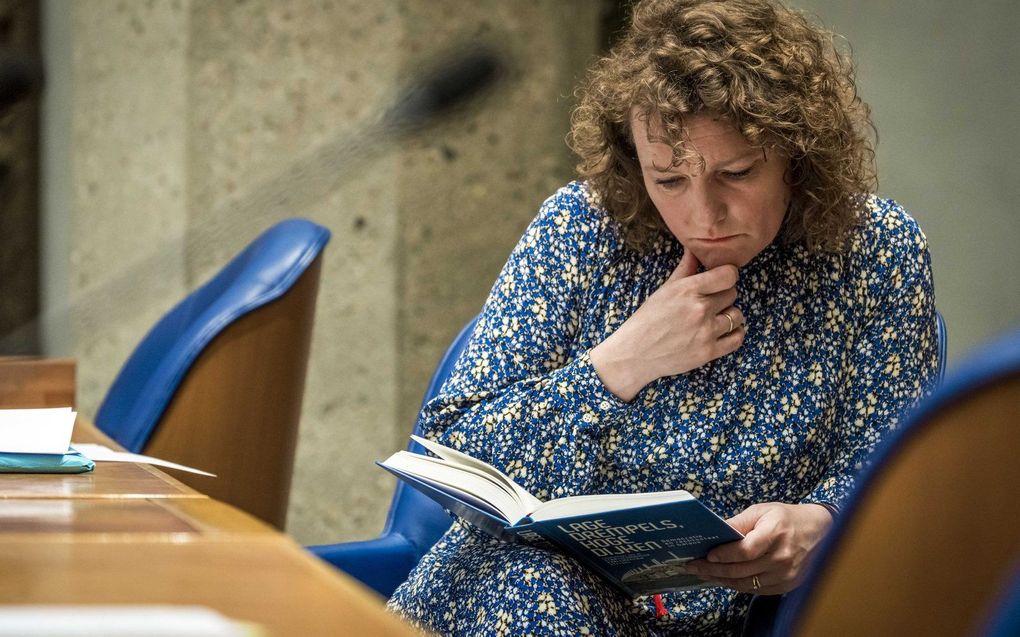 SP-Kamerlid Leijten staat positief tegenover de suggestie van D66 om haar referendumwet in tweeën te splitsen. beeld ANP, Lex van Lieshout