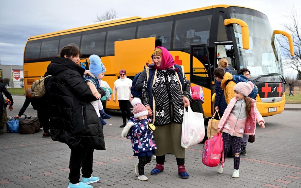 „Sinds Rusland Oekraïne binnenviel, zijn ruim drie miljoen ontheemde Oekraïners in Polen terechtgekomen.” beeld EPA, Darek Delmanowicz