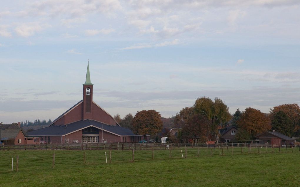 Het kerkgebouw van de hersteld hervormde gemeente in Elspeet. beeld André Dorst