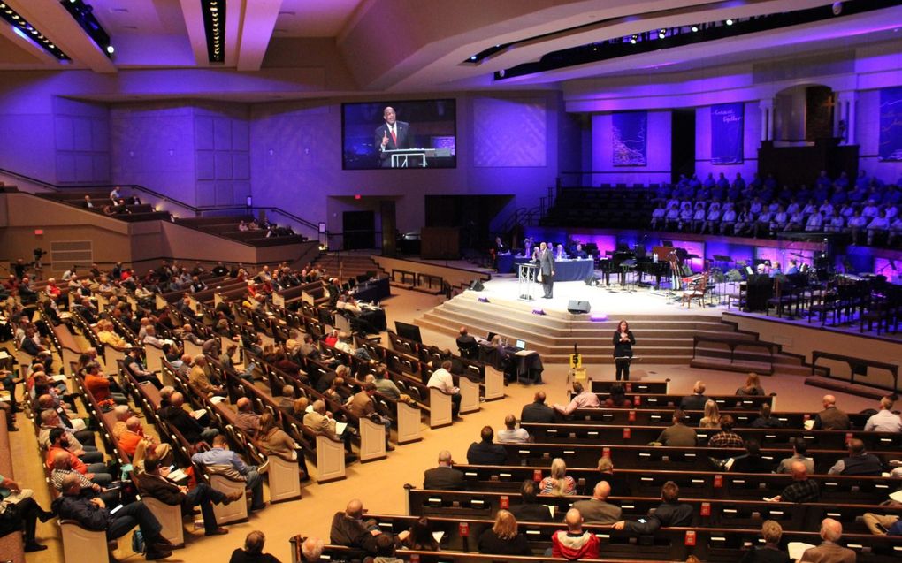 Eerdere bijeenkomst van de zendingsorganisatie van de Zuidelijke Baptisten, in Tennessee. beeld Sipa/Liam Adams