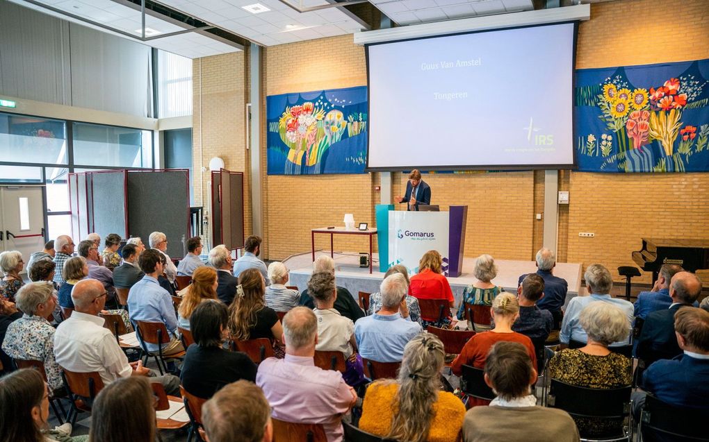 In Gorinchem vond zaterdag de jaarlijkse ontmoetingsdag van de stichting In de Rechte Straat (IRS) plaats. IRS probeert de rooms-katholieke medemens te bereiken met het Evangelie. beeld Cees van der Wal