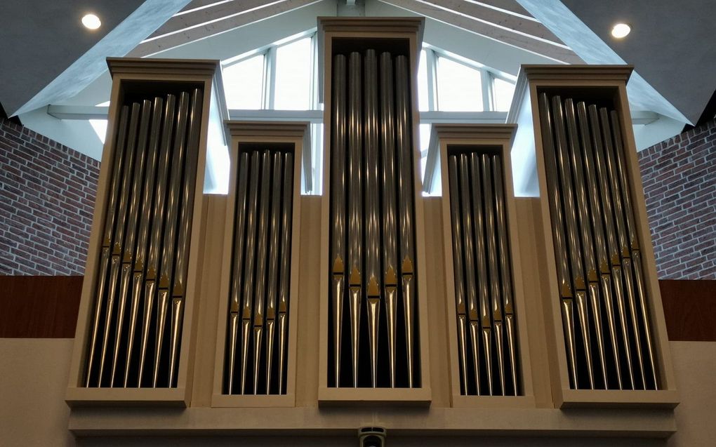 Het orgel in  de gereformeerde gemeente van ’s-Gravenzande. beeld kerkenraad gg ’s-Gravenzande
