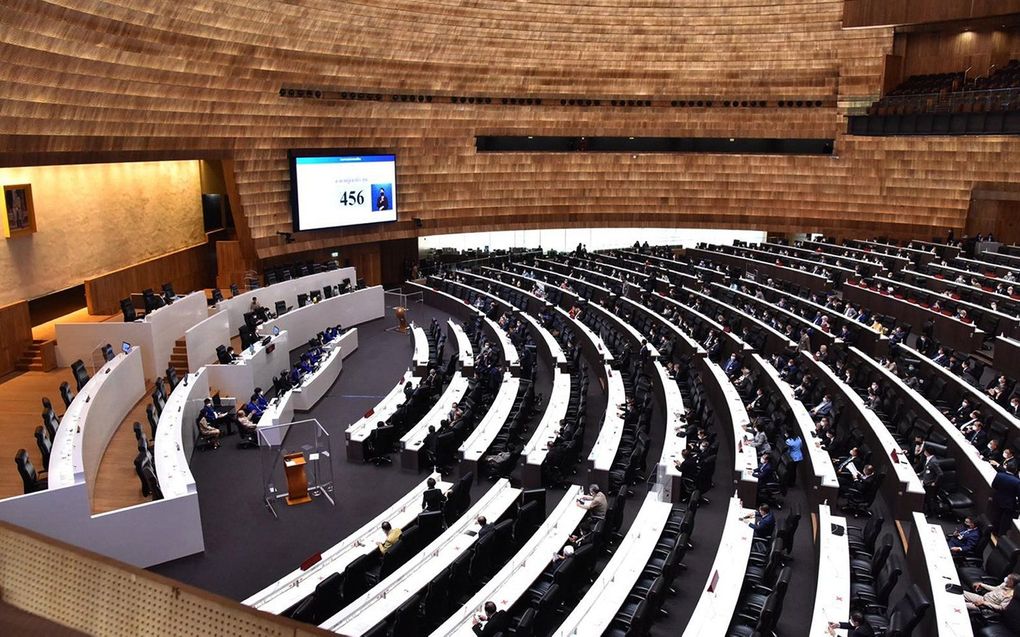 Het parlement in Thailand. beeld EPA