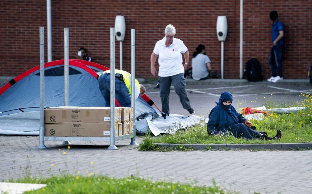 Aanmeldcentrum voor asielzoekers in Ter Apel. beeld ANP, Jeroen Jumelet