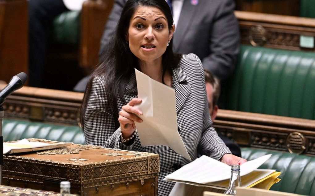 Priti Patel. beeld AFP, JESSICA TAYLOR