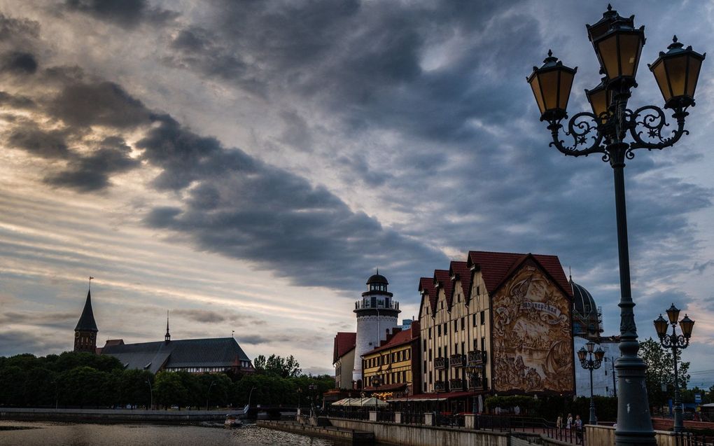 Blik op het stadscentrum van Kaliningrad. beeld AFP, PATRICK HERTZOG