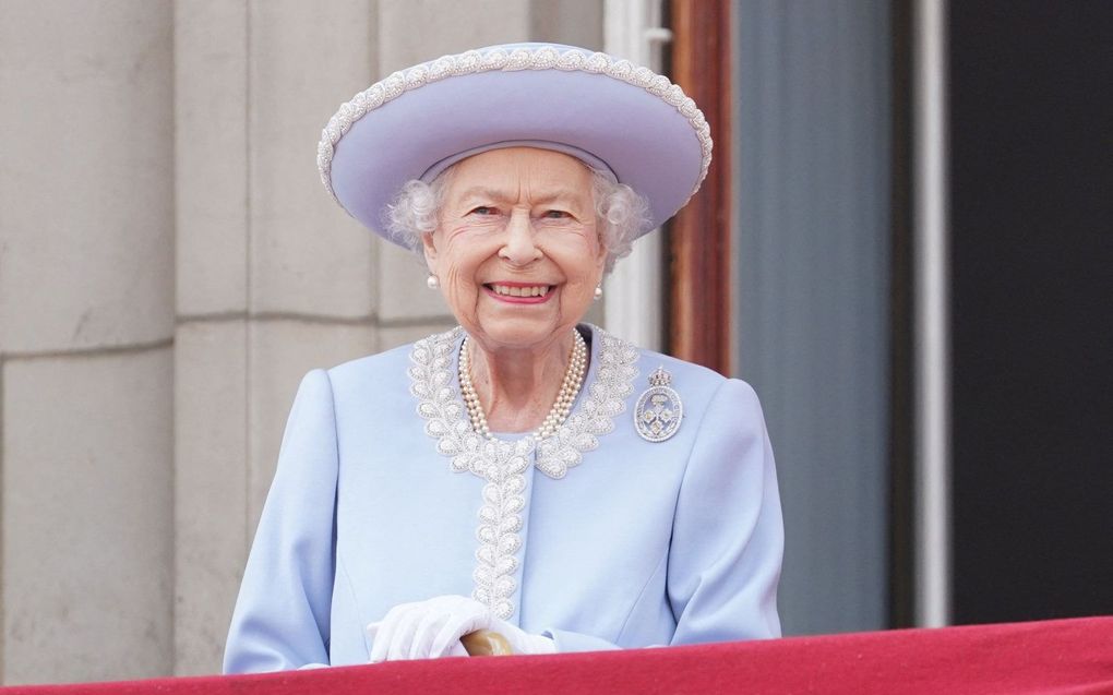 De Britse koningin Elizabeth, eerder dit jaar. beeld AFP, Jonathan Brady