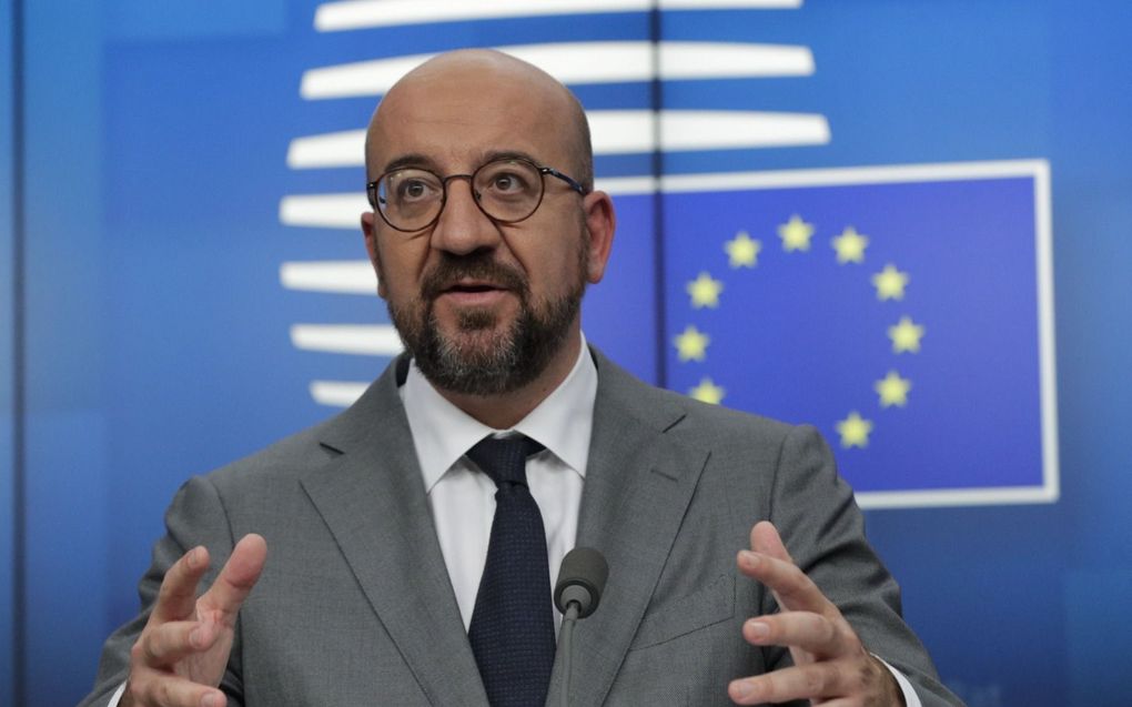 EU-president Charles Michel. beeld EPA, Olivier Hoslet