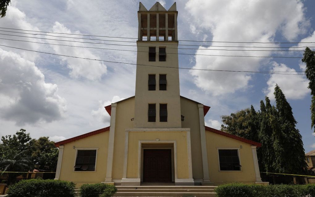 Rooms-katholieke kerk in Nigeria. beeld ANP / EPA