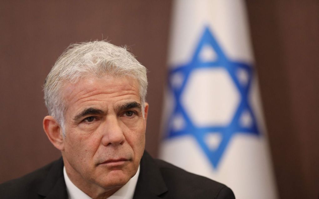 Yair Lapid, de 14e premier van Israël. beeld AFP, Abir Sultan