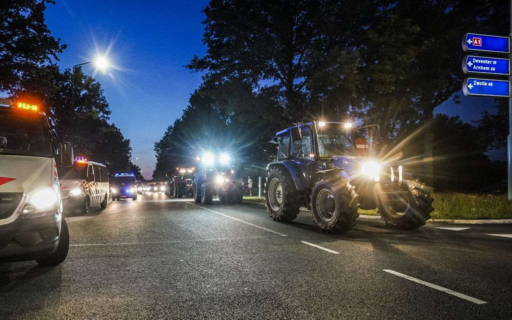 Boeren in Apeldoorn, vorige week. beeld ANP, JEROEN JUMELET