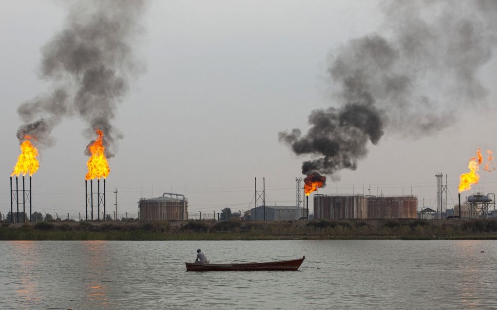 „Klimaatwetenschappers lieten weten dat het niet gaat lukken om de opwarming van de aarde onder de kritieke grens van twee graden te houden.” beeld AFP, Hussein Faleh