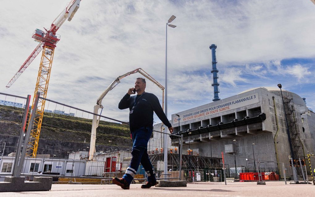 Nucleaire reactor in Flamanville, Normandië. beeld AFP, Sameer Al-DOUMY