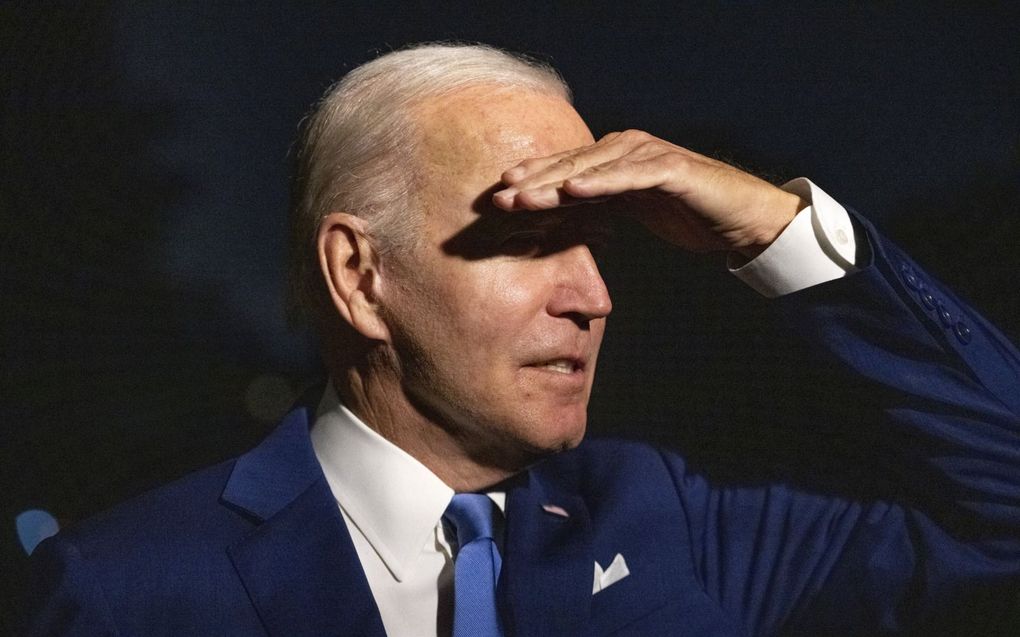 Joe Biden heeft diverse keren laten doorschemeren dat hij in 2024 toch aan de presidentsverkiezingen wil meedoen. Veel Democraten zien dat niet zitten. beeld EPA, Ron Sachs