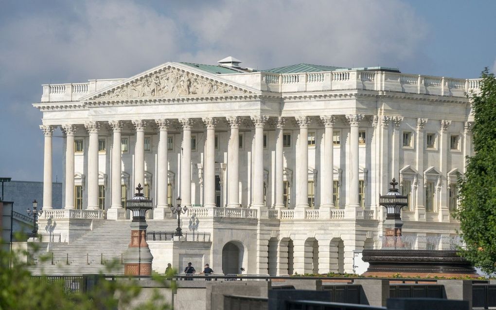 Het Amerikaanse Huis van Afgevaardigden in Washington. beeld EPA, Shawn Thew