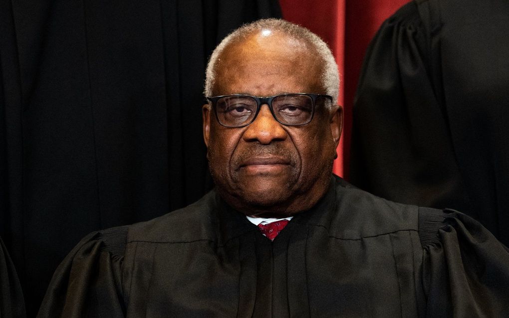 De Amerikaanse opperrechter Clarence Thomas. beeld AFP, Erin Schaff