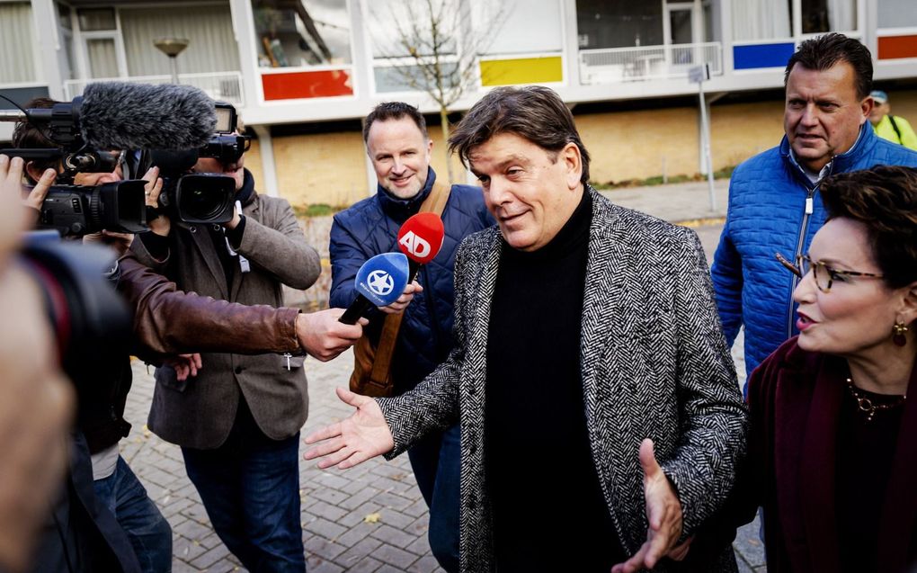 Frank Masmeijer bij de rechtbank in Amsterdam, november 2018. beeld ANP ROBIN VAN LONKHUIJSEN