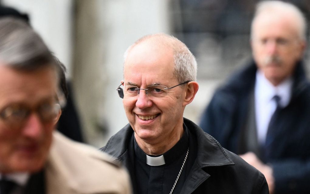 Justin Welby, aartsbisschop van Canterbury. beeld AFP, Daniel Leal