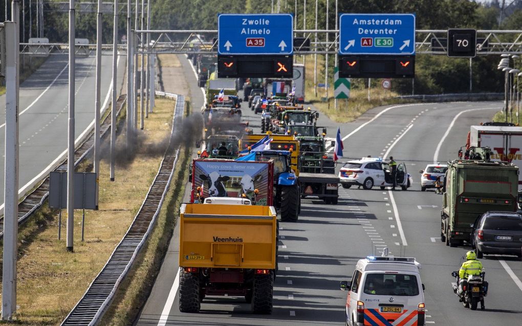 Wegblokkades. beeld ANP, Vincent Jannink