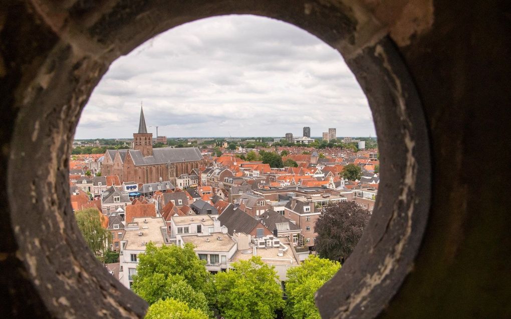 Zicht op de Amersfoortse Sint-Joriskerk. beeld Ruben Schipper