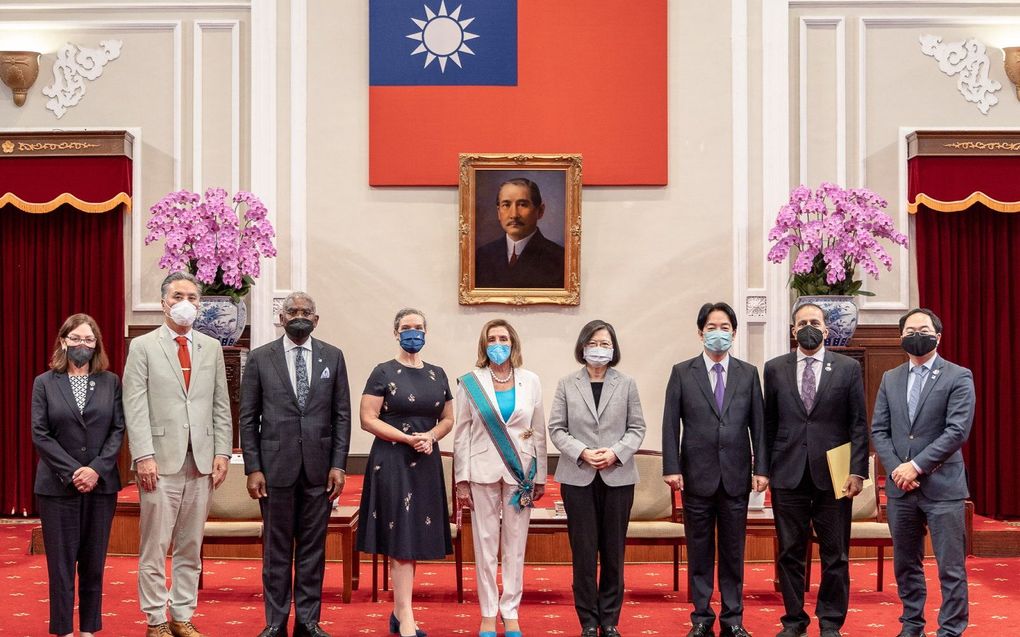 Pelosi in Taiwan. beeld EPA