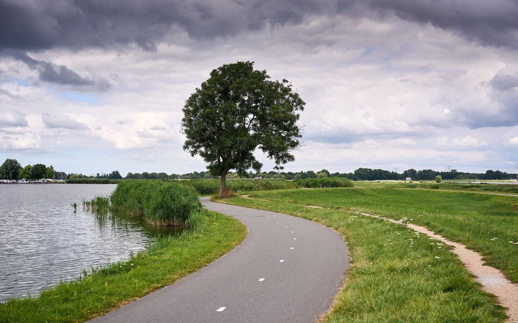 Hoogwater bij dijk. Beeld ter illustratie. beeld ANP, Phil Nijhuis