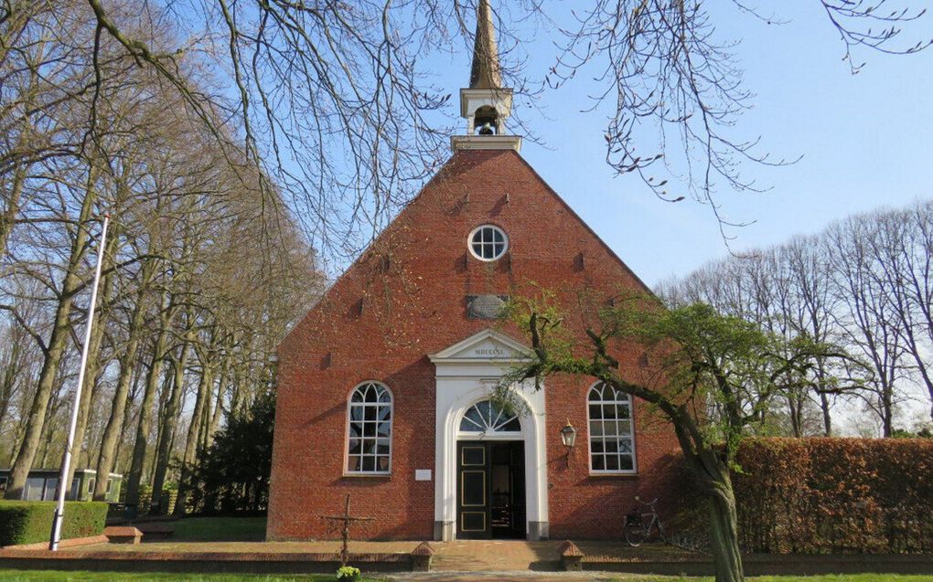 De kerk in Muntendam. beeld menterwolde.info