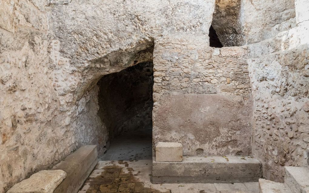 „David ziet hoe Bathseba op een namidda​g in een gesloten ruimte het verplichte reinigingsritueel na een menstruatie uitvoert.” Foto: Opgegraven mikwa in de Oude Stad van Jeruzalem. beeld iStock