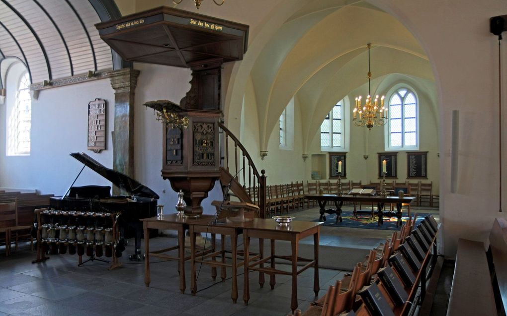 Interieur van de Oude Kerk in Veenendaal. beeld Marco Weening