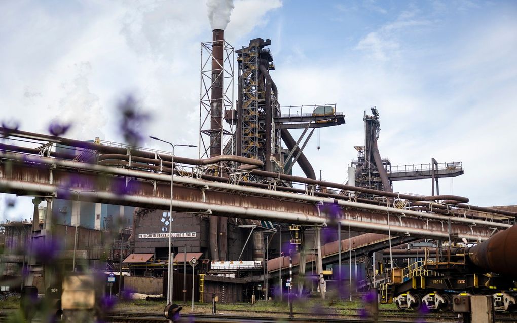 Hoogovens van Tata Steel in IJmuiden. beeld ANP, Jeffrey Groeneweg