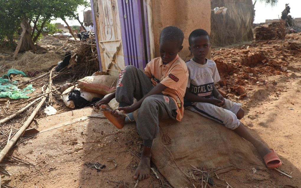 Sudanese kinderen (die overigens geen relatie hebben met het onderwerp). beeld EPA, Mohnd Awad