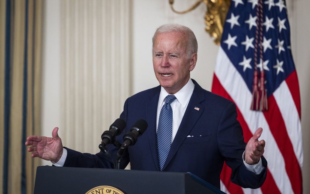 De Amerikaanse president Joe Biden. beeld AFP, Jim Lo Scalzo