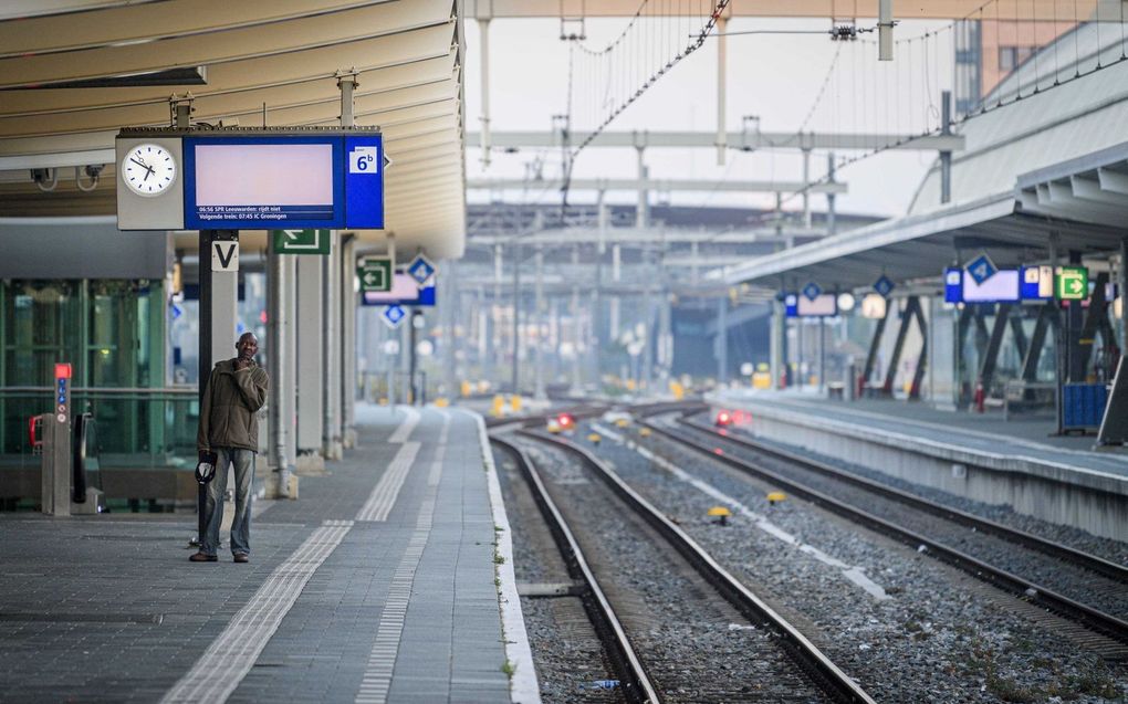 Station Zwolle, woensdag. beeld ANP, Emiel Muijderman