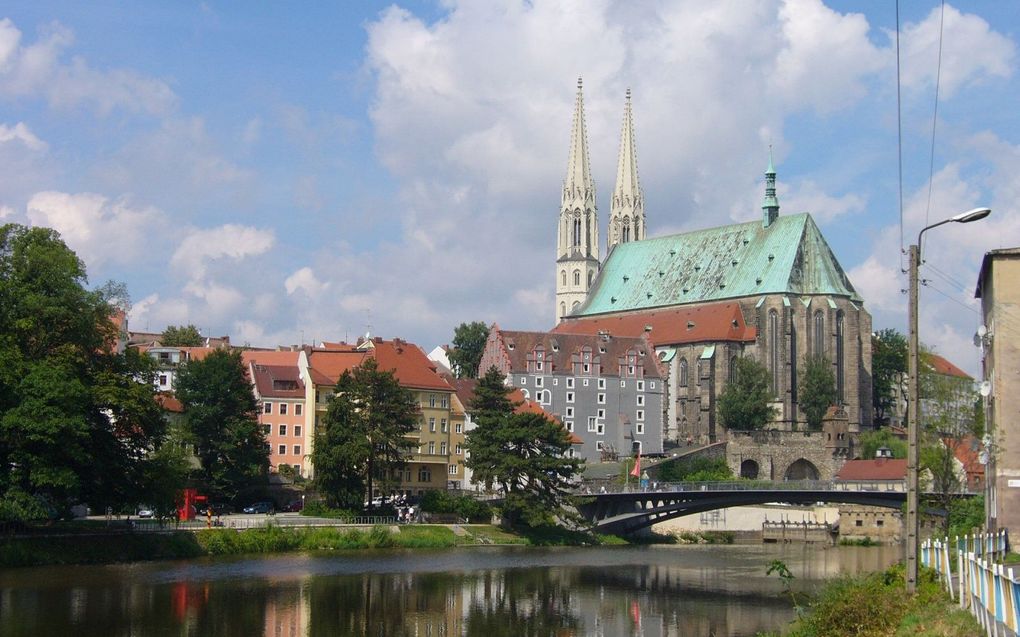 De stad Görlitz. Kerk op de foto is níét de Frauenkirche. Beeld John Klein