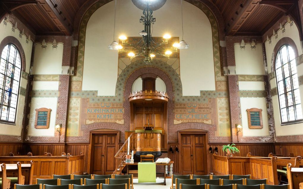 De Rijksdienst voor het Cultureel Erfgoed roemt de „grote mate van gaafheid” van in- en exterieur van de remonstrantse kerk in Dordrecht. beeld RD, Anton Dommerholt