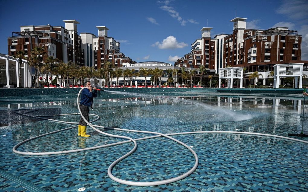 Resort in Antalya, Turkije, waar normaal veel Russen komen. Beeld AFP, Ozan KOSE