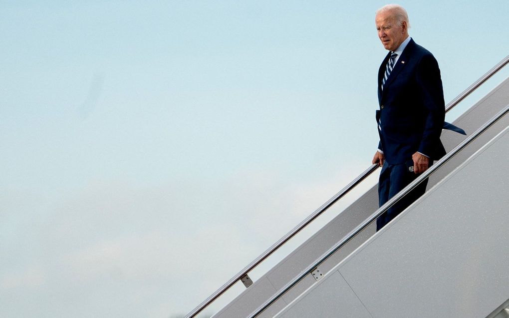 De Amerikaanse president Joe Biden. beeld AFP, Stefani Reynolds