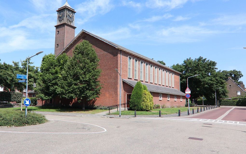 Het kerkgebouw van de gereformeerde gemeente te Hilversum. beeld M. van Rijssel