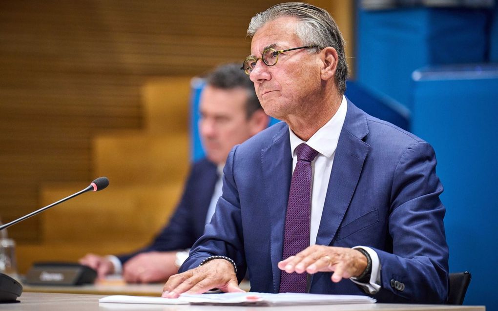 Oud-minister Verhagen stelde donderdag tijdens zijn verhoor dat er gedurende zijn ministerschap geen signalen waren dat de veiligheid van Groningers in het geding was. beeld ANP, Phil Nijhuis