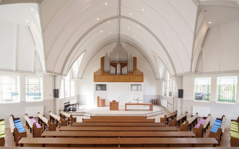 Interieur van het kerkgebouw. beeld Architectenbureau "The way we build"