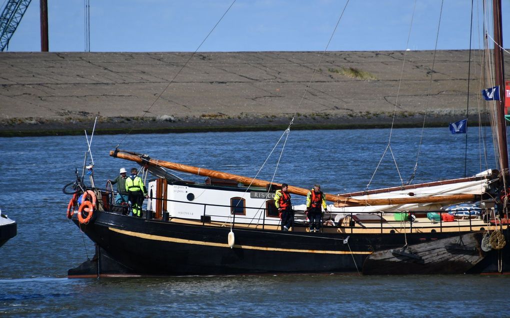 Het schip in de haven van Harlingen. beeld ANP, ANTON KAPPERS