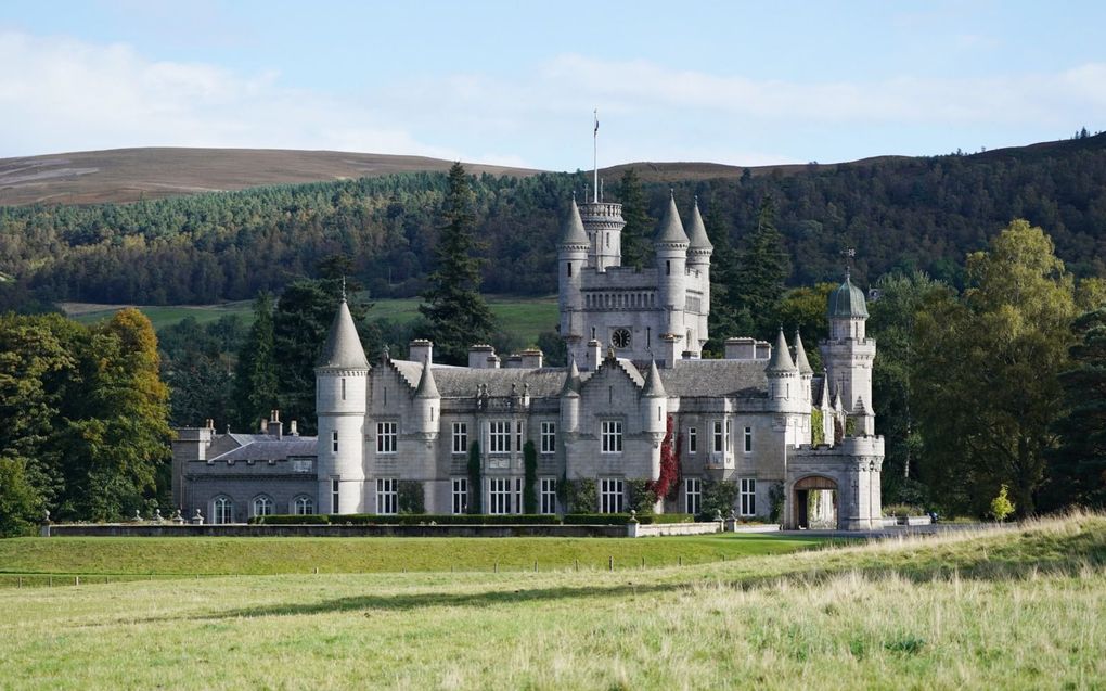 Balmoral Castle in Schotland, waar koningin Elizabeth II donderdagmiddag overleed. beeld ANP, Andrew Milligan