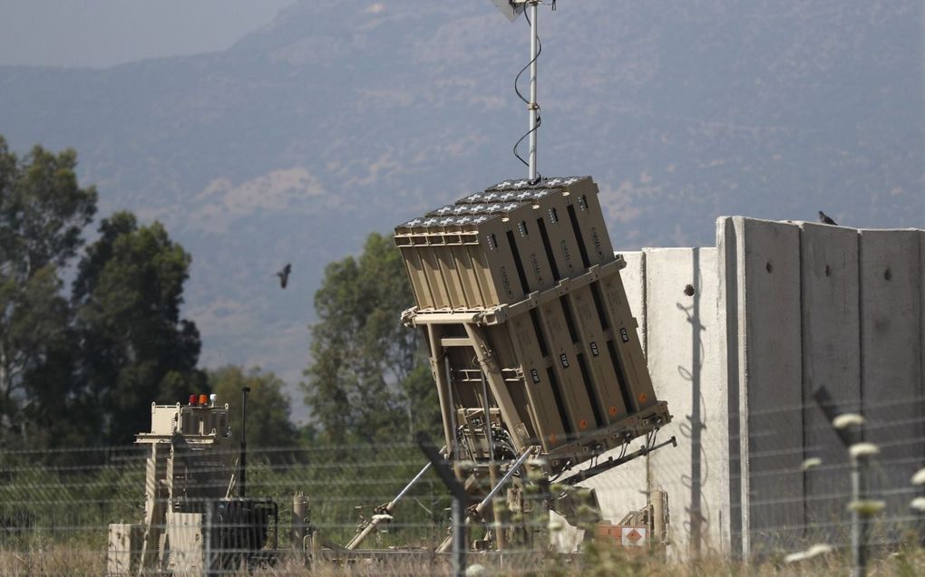 Israëlische luchtverdediging Iron Dome. beeld EPA, Atef Safadi